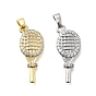 Латунные микро проложить кубического циркония подвески, прелести ракетки