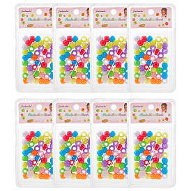 Пластиковые бусины рондель и пластиковые хвосты для укладки волос, инструменты для плетения кос, для женщин девушки