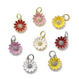 Латунь эмаль подвески, , стойки покрытие, долговечный, без кадмия и без свинца, настоящий 18k позолоченный/платиновый, с целью перехода в кольце