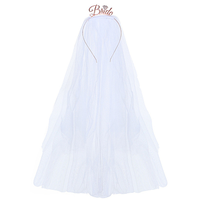 Резинки для волос из сетчатой ткани, сплава и полиэстера Word Bride, аксессуары для волос для женщин