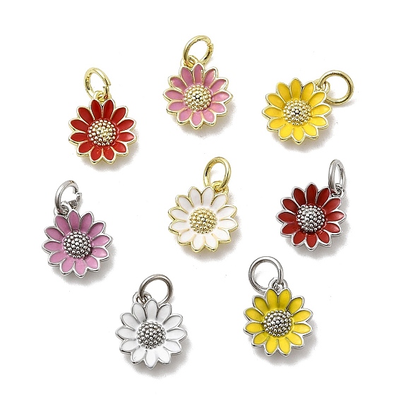 Латунь эмаль подвески, , стойки покрытие, долговечный, без кадмия и без свинца, настоящий 18k позолоченный/платиновый, с целью перехода в кольце