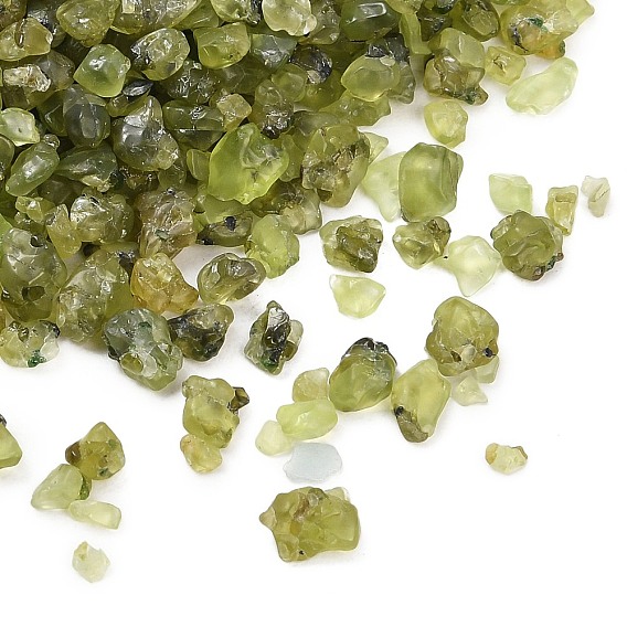 Натуральный оливин бусины, чип, нет отверстий / незавершенного