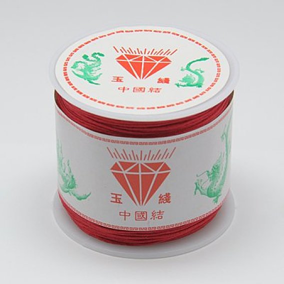 Нейлоновый шнур для изготовления ювелирных изделий, 0.8 мм, около 49.21 ярдов (45 м) / рулон