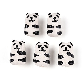 Фарфора ручной печатный бисера, панда