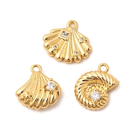 Латунные микро проложить кубического циркония прелести, без никеля , реальный 18 k позолоченный