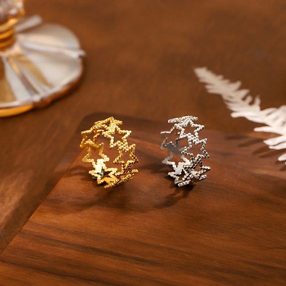 304 открытые кольца манжеты из нержавеющей стали, звезда