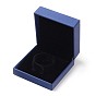 Imitation Silk Covered Wooden Jewelry Bangle Boxes, Square