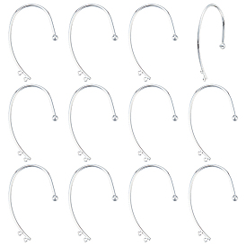 12шт. латунные ушные манжеты, альпинистская обертка вокруг непроникающих сережек с двойными горизонтальными петлями