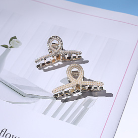 Eco-friendly Zinc Alloy Double-layer Pearl Hair Clip - Cute Cross Hairpin for Students