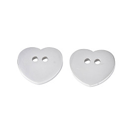 304 Stainless Steel Pendants, Heart