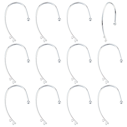 12шт. латунные ушные манжеты, альпинистская обертка вокруг непроникающих сережек с двойными горизонтальными петлями