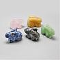 Bunny Natural Gemstone Display Decorations, 3D Rabbit