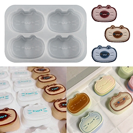 DIY Silicone Molds, Fondant Molds, Resin Casting Molds, for Chocolate, Candy, UV Resin & Epoxy Resin Craft Making, Cat Shape