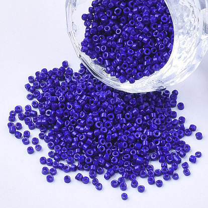 Glass Cylinder Beads, Seed Beads, Baking Paint, Round Hole