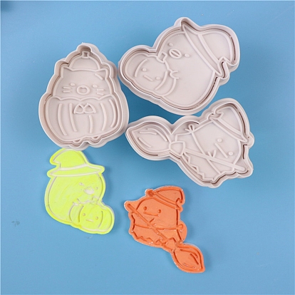 Пищевые пластиковые наборы печенья, формы для печенья, инструмент для выпечки бисквитов, для Хэллоуина