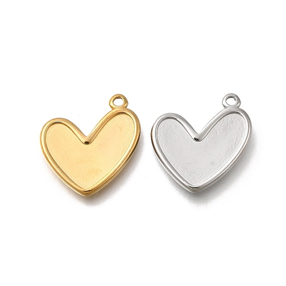 304 подвески из нержавеющей стали, шарма сердца, анти-тускнение, ионное покрытие (ip)