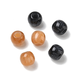 Непрозрачная смола европейский бисер, бусины с большим отверстием, барабан