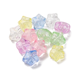 Transparent Acrylic Beads, Star