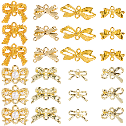 48шт 8 стили подвески из сплава, бантом ссылки