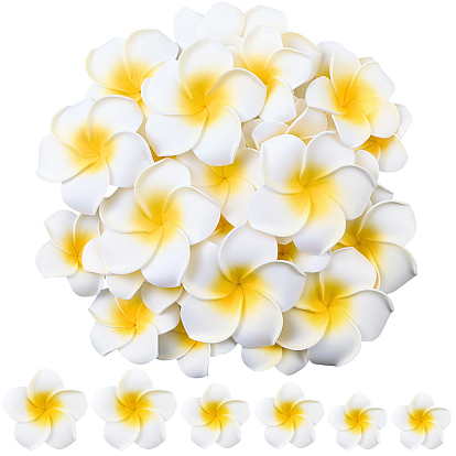 30шт. 3 заколки для волос в виде искусственных цветов франжипани из пенопласта, крокодиловые заколки