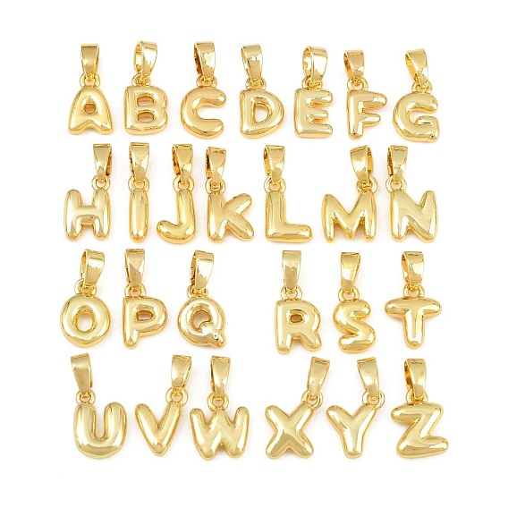 Pendentifs en laiton, lettre a ~ z charmes