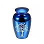 Aluminium Alloy Cremation Urn, For Commemorate Kinsfolk Cremains Container, Jar with Tree of Life Pattern