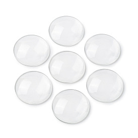 (Liquidación por defectos: rayaduras) Cabujones de vidrio transparente, cabujón de cúpula clara para la fabricación de joyas colgantes con fotos