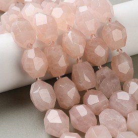 Природного розового кварца нитей бисера, граненые, самородки, с бисером