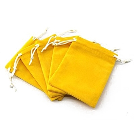 Velvet Drawstring Bags, Rectangle Organza Gift Jewelry  Pouches