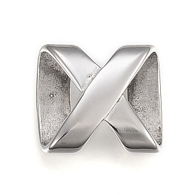 304 Stainless Steel Slide Charms, Infinity