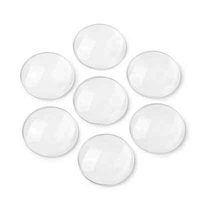 (Liquidación por defectos: rayaduras) Cabujones de vidrio transparente, cabujón de cúpula clara para la fabricación de joyas colgantes con fotos