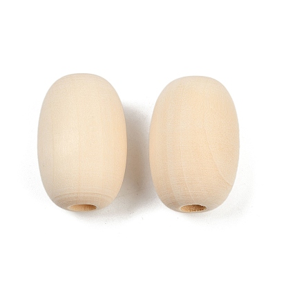 Древесина европейского бисера, бусины с большим отверстием, овальные