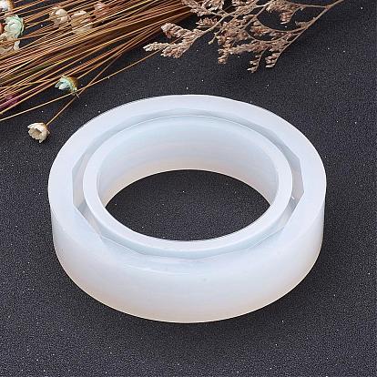 Diy moldes de brazalete de silicona, moldes de resina, para resina uv, fabricación de joyas de resina epoxi
