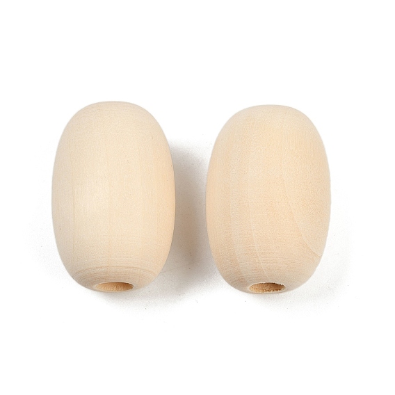 Древесина европейского бисера, бусины с большим отверстием, овальные