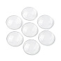 (Defective Closeout Sale: Scratch) Transparent Glass Cabochons, Clear Dome Cabochon for Cameo Photo Pendant Jewelry Making