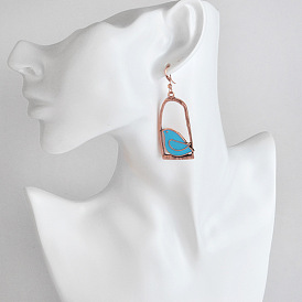 Asymmetrical Birdcage Earrings in Three Colors - Creative and Trendy Jewelry