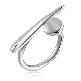 925 Sterling Silver Nail Wrap Open Cuff Ring for Women