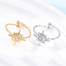 304 манжеты из нержавеющей стали со стразами, звезда