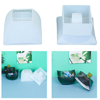 Moules en silicone pour boîte de rangement, pour le conseil d'astrologie, moule de plateau de dés