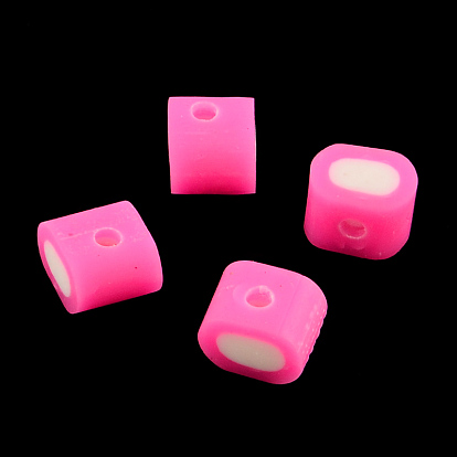 Candy Handmade Polymer Clay Beads, 5x7x5mm, Hole: 1.5mm