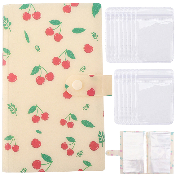 1 Фотоальбомы для хранения фотографий и фруктов из полипропиленового пластика с обложкой из полипропилена, фотоальбом с 120 карманами, 60 противоокислительные пакеты из ПВХ с застежкой-молнией