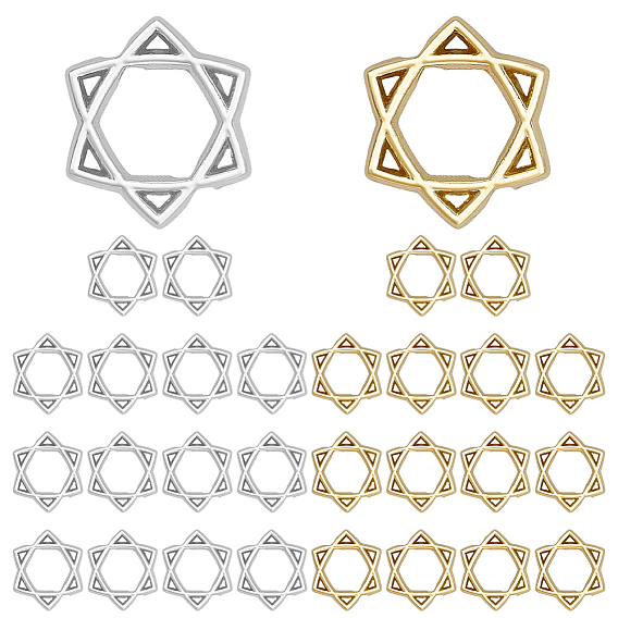 30шт. прочная рама из сплава с покрытием, для евреев, звезда Давида