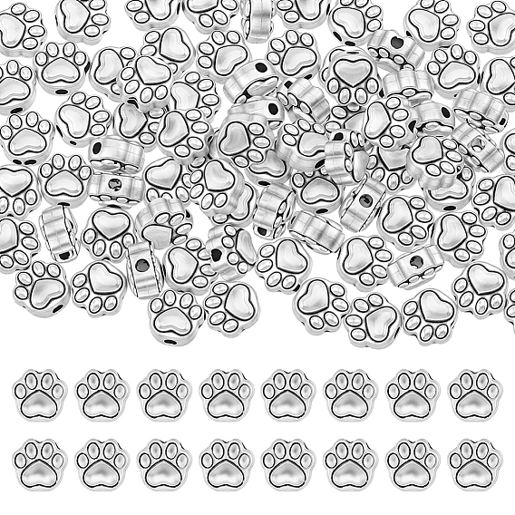 90Pcs Tibetan Style Alloy Beads, Claw