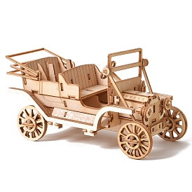 Classic Cars DIY Wooden Assembly Toys Kits for Boys and Girls, 3D Puzzle Model for Kids, Children Intelligence Toys