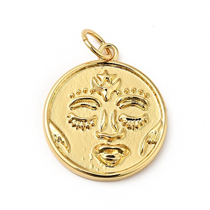 Стойки обшивки латунные подвески, без кадмия, без никеля и без свинца, плоские круглые с лицом