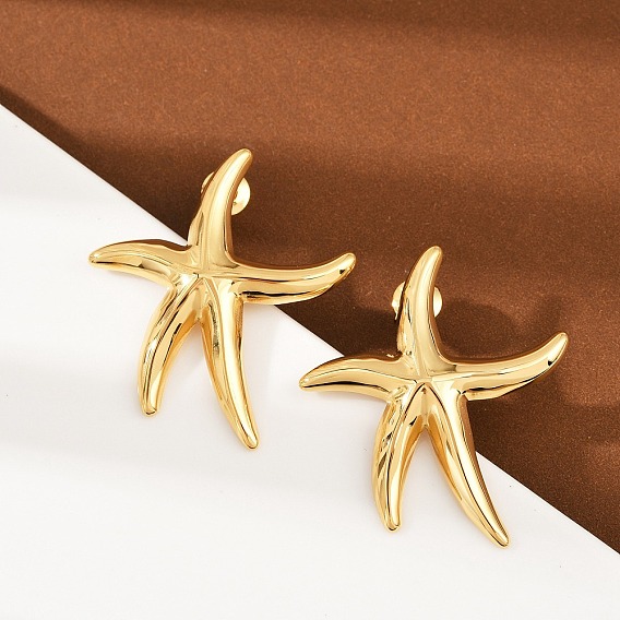 304 из нержавеющей стали серьги, морская звезда