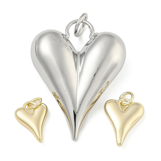 Подвески сердце латуни, без кадмия, без никеля и без свинца, с целью перехода в кольце