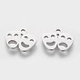 201 Stainless Steel Charms, Mardi Gras Charms, Drama Mask