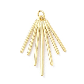 Латунные подвески, с целью перехода в кольце, форма вентилятор, без кадмия и без свинца, стойки покрытие, долговечный