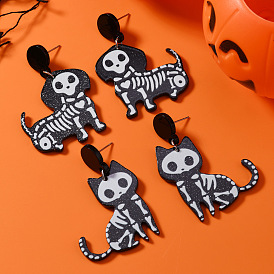 Акриловые болтаться серьги стержня, платина